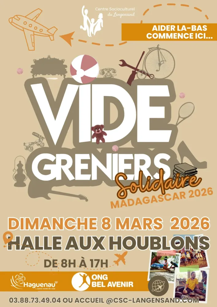 VIDE-GRENIER Solidaire Madagascar